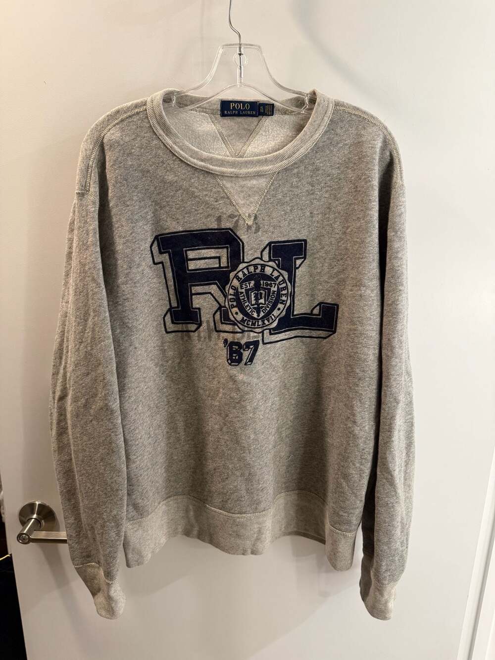 Polo Ralph Lauren Athletic Division '67 Graphic Sweatshirt Gray XL